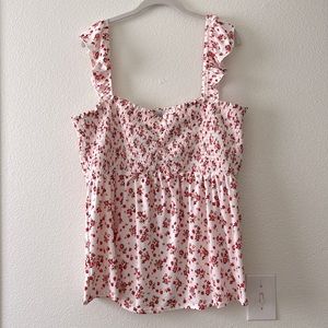 Ruffle strap tank